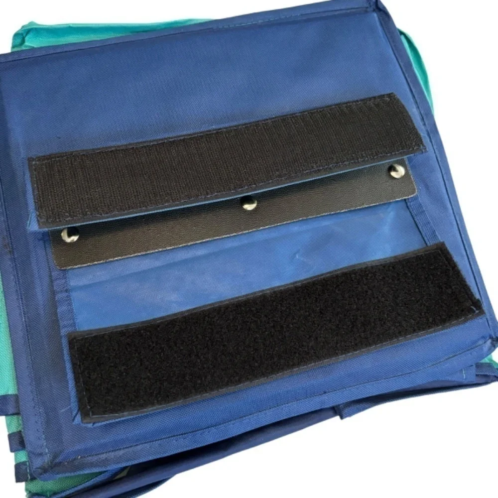 Storage 6 Shelf Organizer Space Saver Blue Fabric Over Closet Rod Hanging